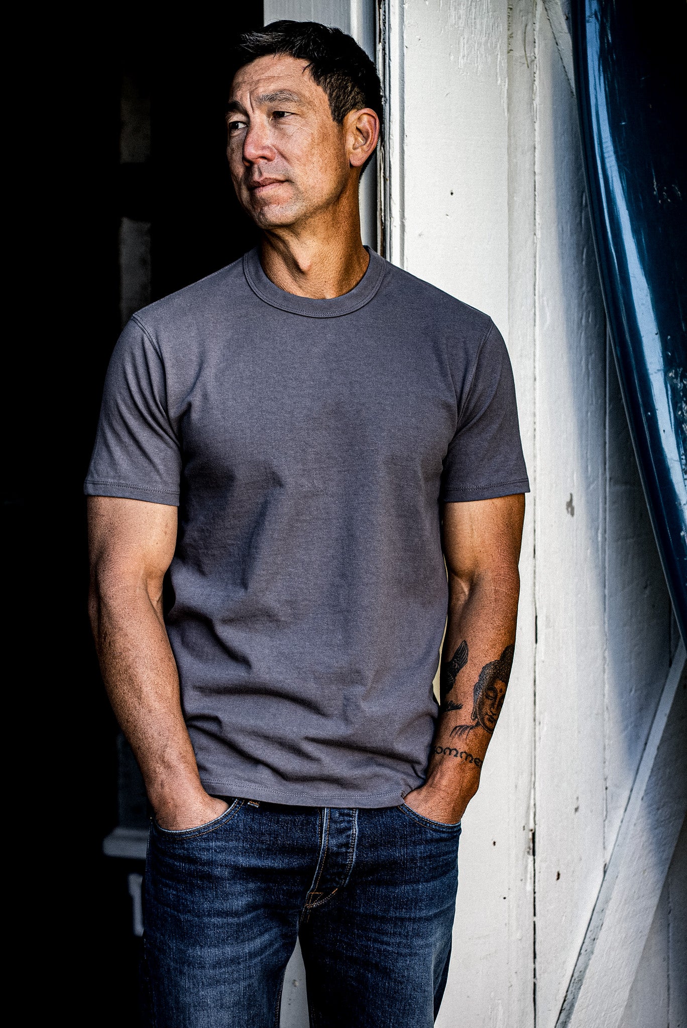 Men | Bolinas Tee Heavyweight | 8oz 100% Cotton - Pebble