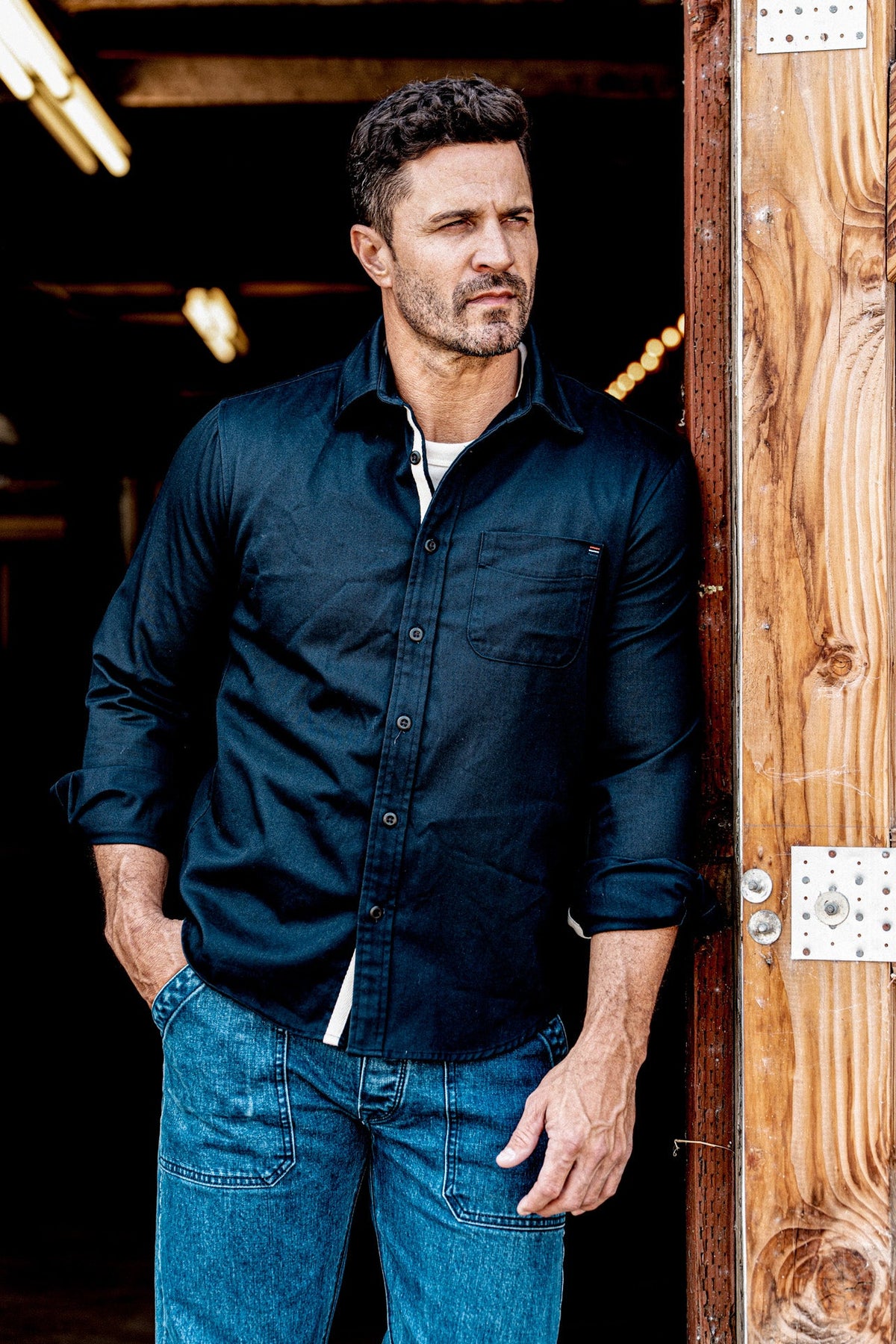 Men | Luma Shirting  | 7oz Twill 100% cotton - Navy