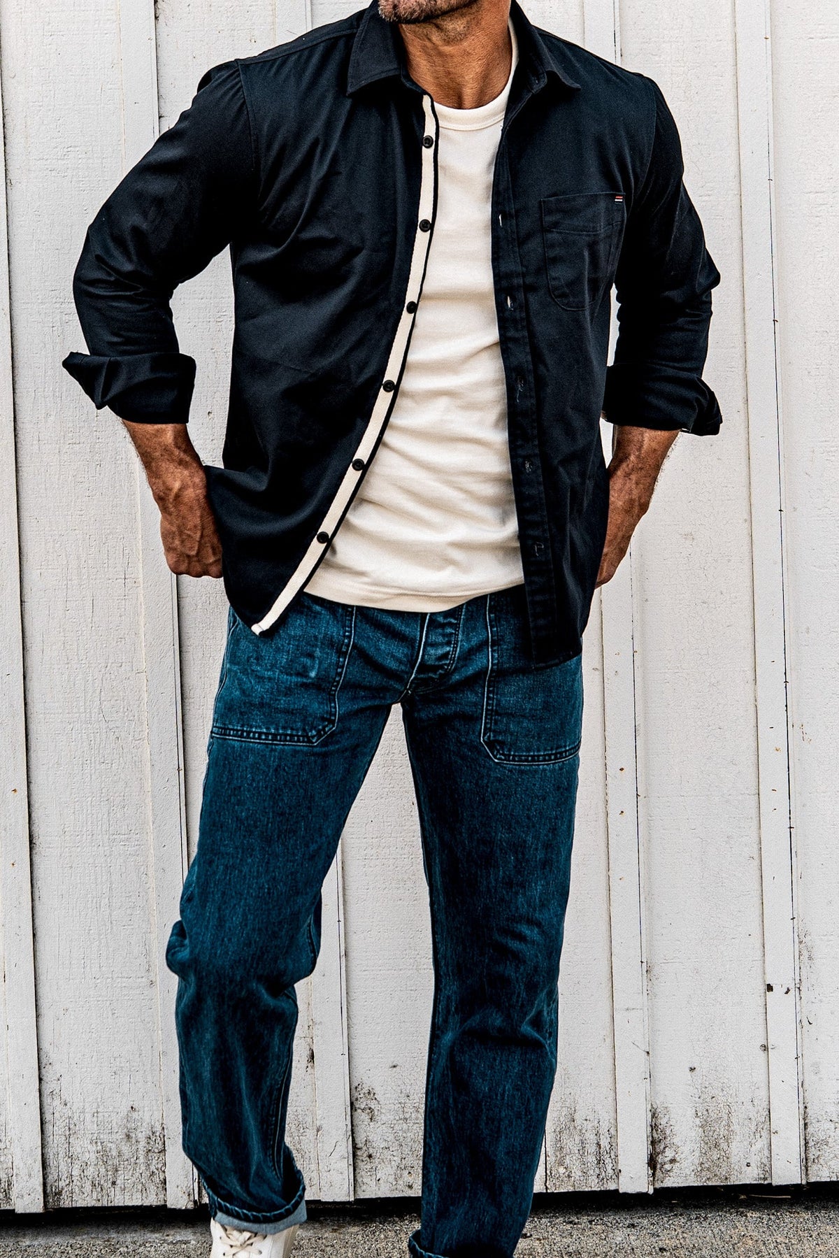 Men | Luma Shirting  | 7oz Twill 100% cotton - Navy