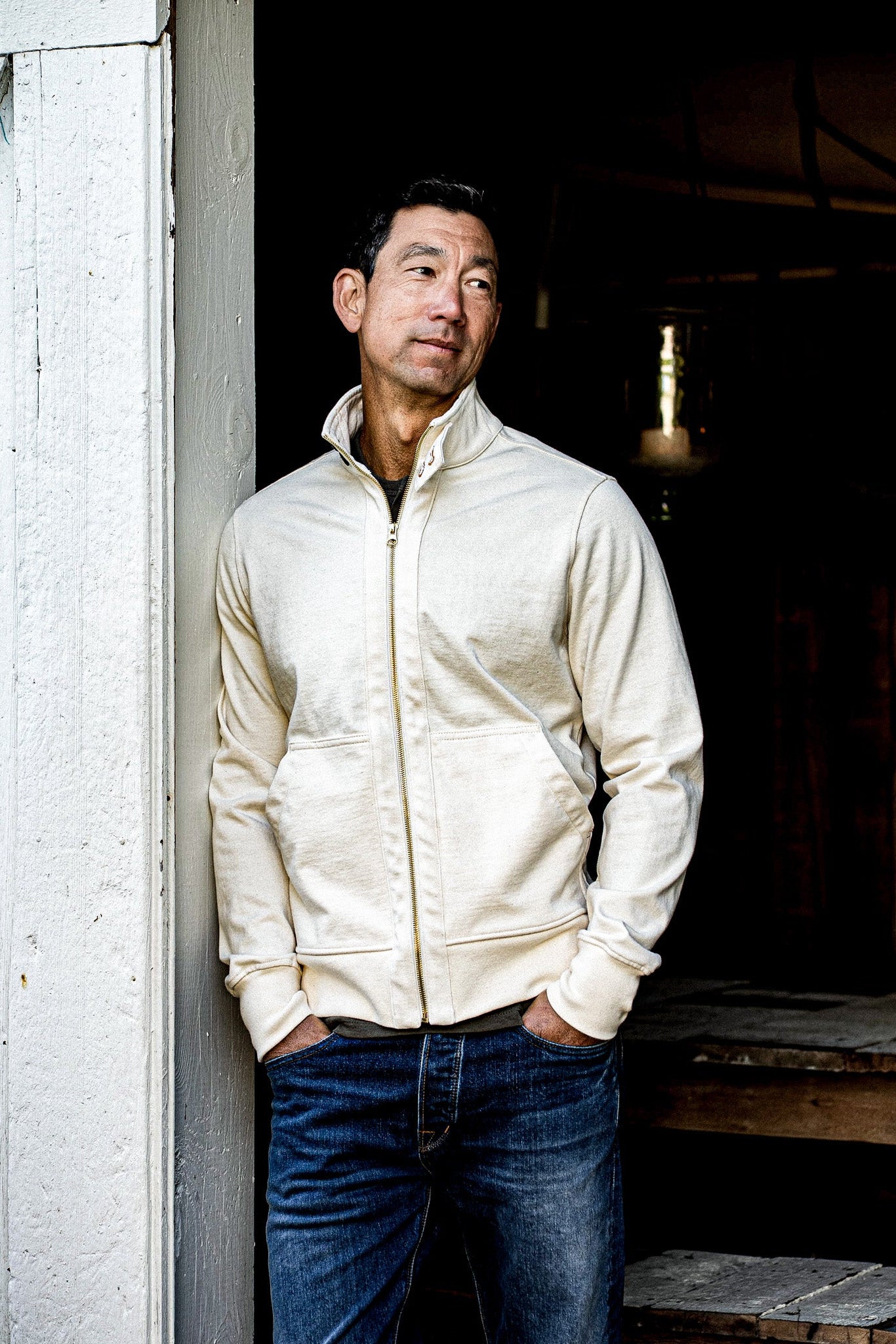 Men | Stinson Moto Zip | 12oz 100% Cotton - Natural