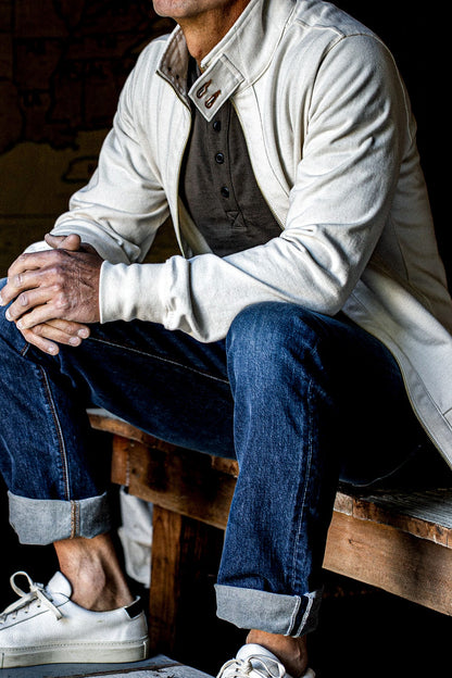 Men | Stinson Moto Zip | 12oz 100% Cotton - Natural
