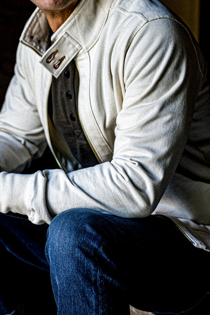 Men | Stinson Moto Zip | 12oz 100% Cotton - Natural