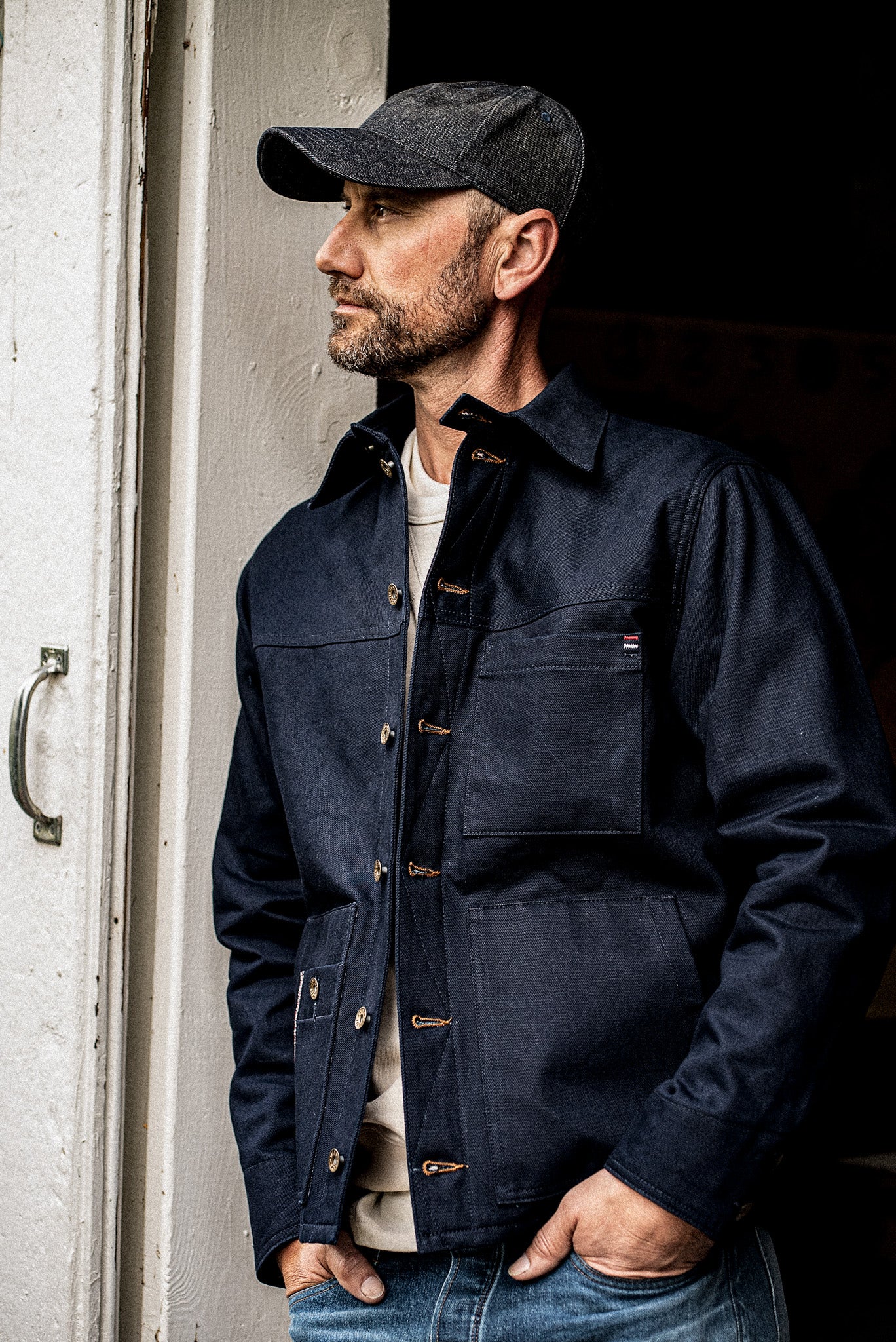 Men | Nico Chore Coat | Selvedge - Navy – WiesMade