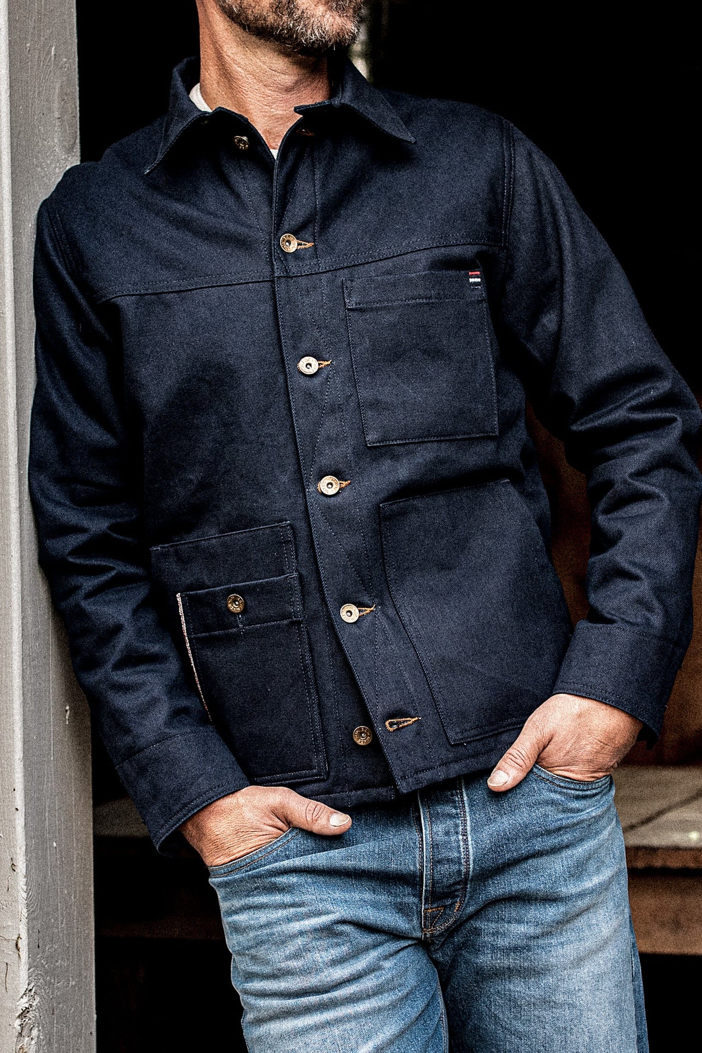 Men | Nico Chore Coat | Selvedge - Navy – WiesMade
