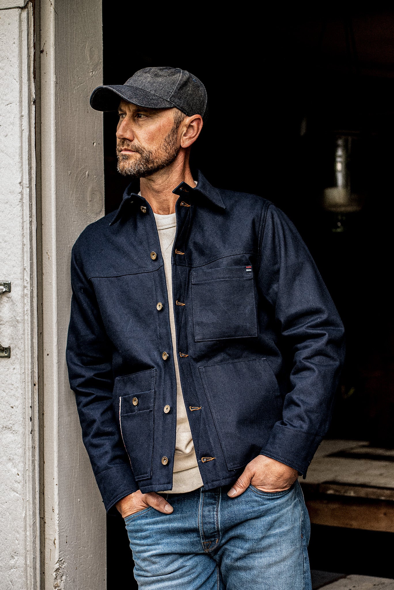 Men | Nico Chore Coat | Selvedge - Navy – WiesMade