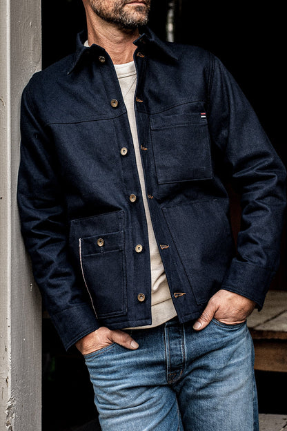 Men's Nico Chore Coat | Selvedge - Navy