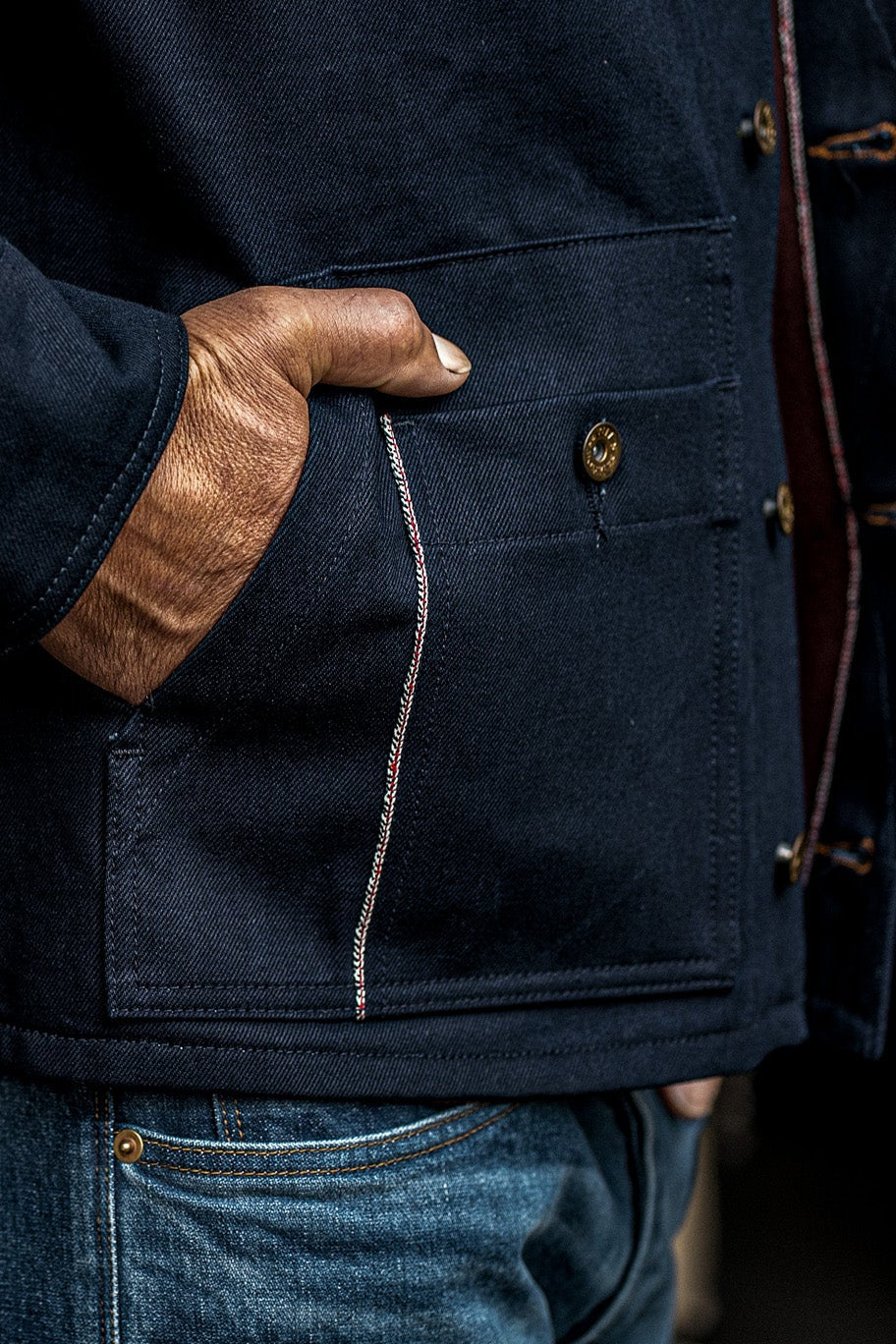 Men | Nico Chore Coat | Selvedge - Navy – WiesMade