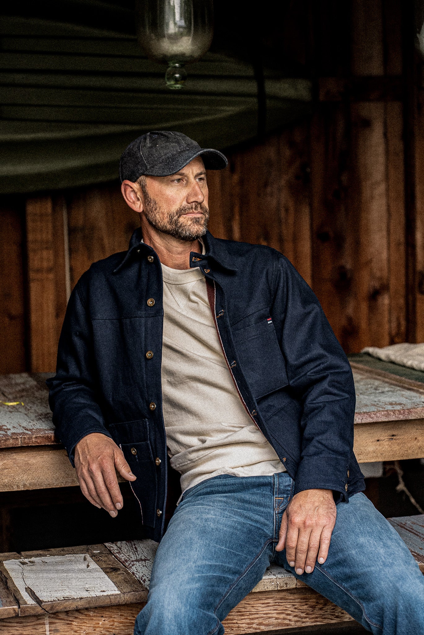 Men | Nico Chore Coat | Selvedge - Navy – WiesMade