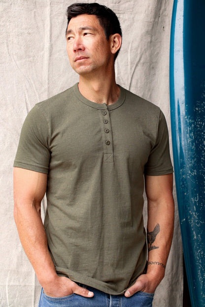 Reyes Henley | Heavyweight 8oz 100% Cotton