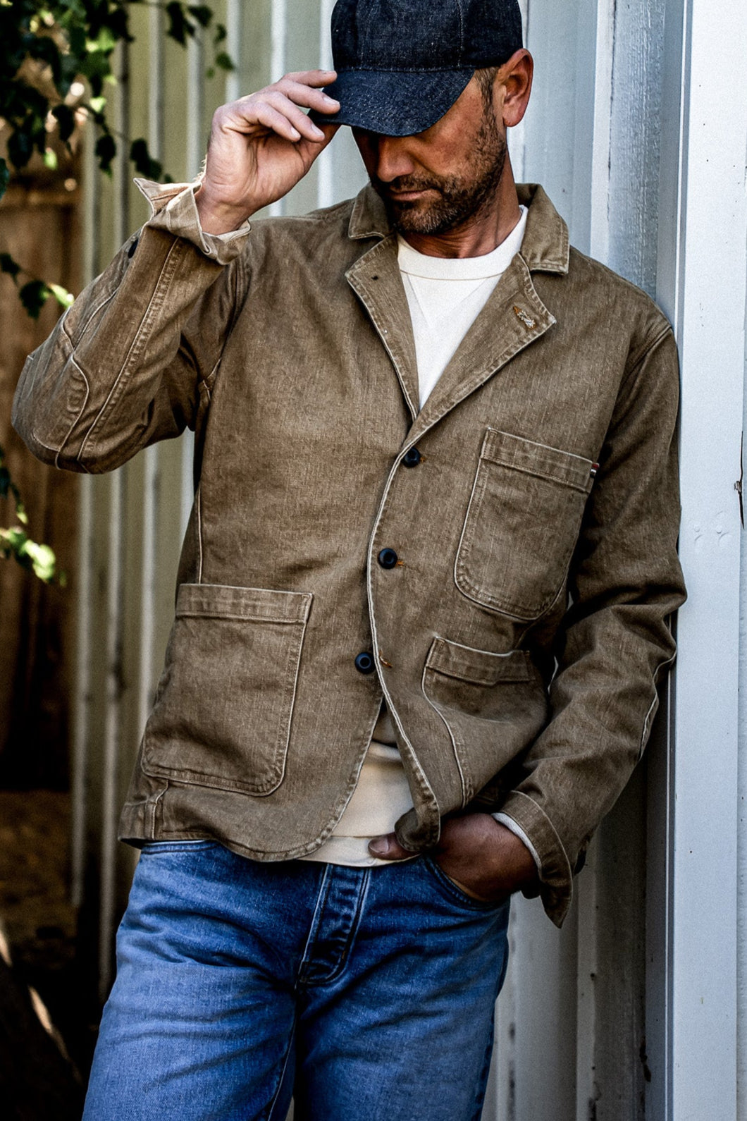 Men's Scout Blazer | Denim Chore Jacket - Wheat