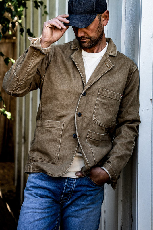 Men's Scout Blazer | Denim Chore Jacket - Wheat