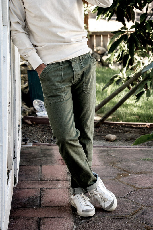 Scout Jean | Denim Military Pant - Olive