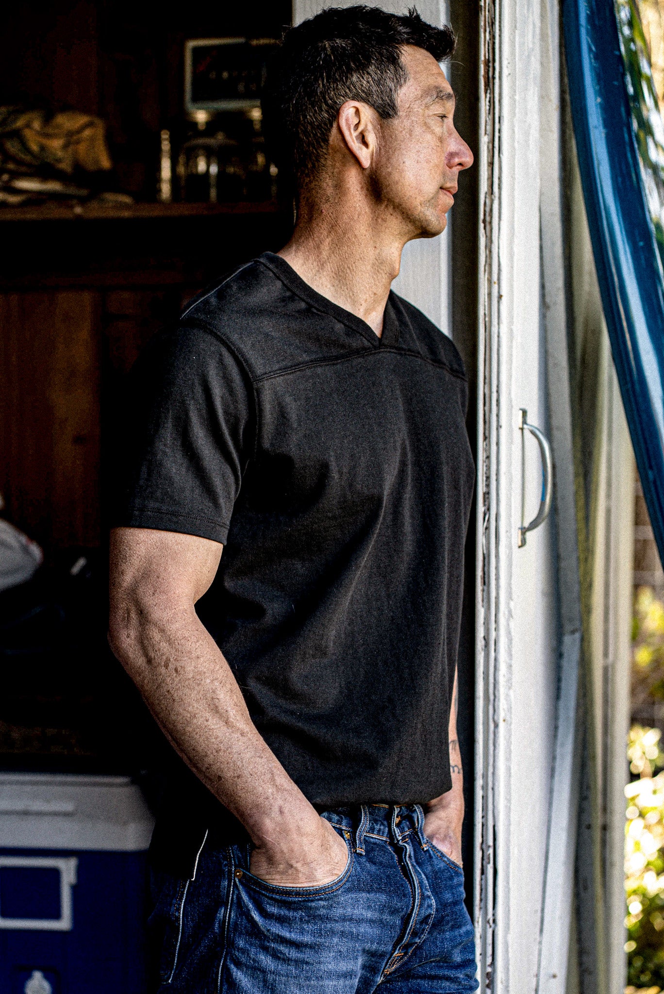 Men | Stinson V Jersey | 12oz 100% Cotton - Basalt