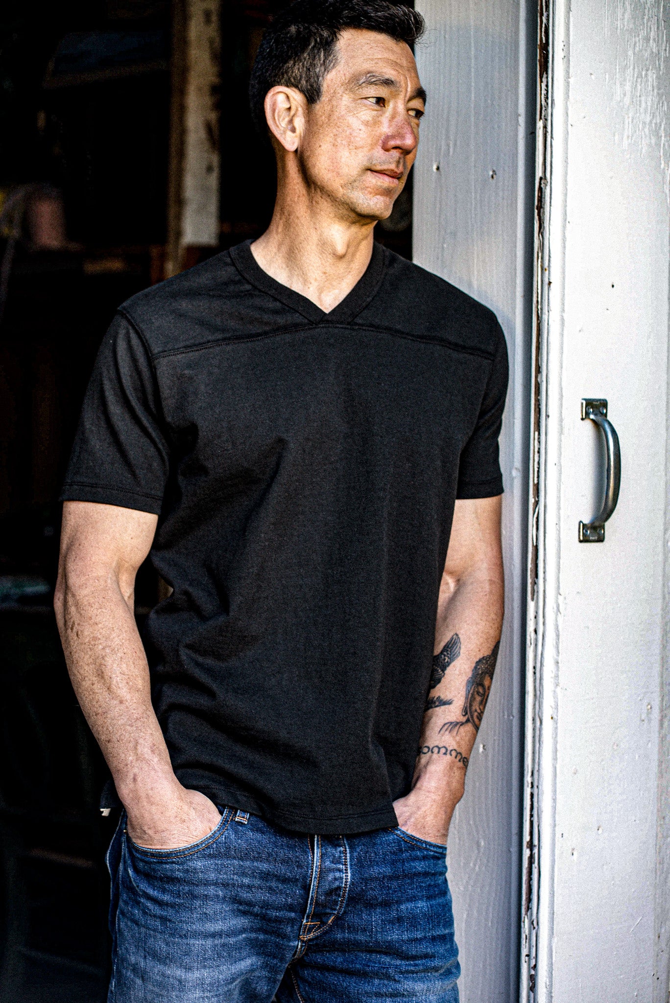 Men | Stinson V Jersey | 12oz 100% Cotton - Basalt