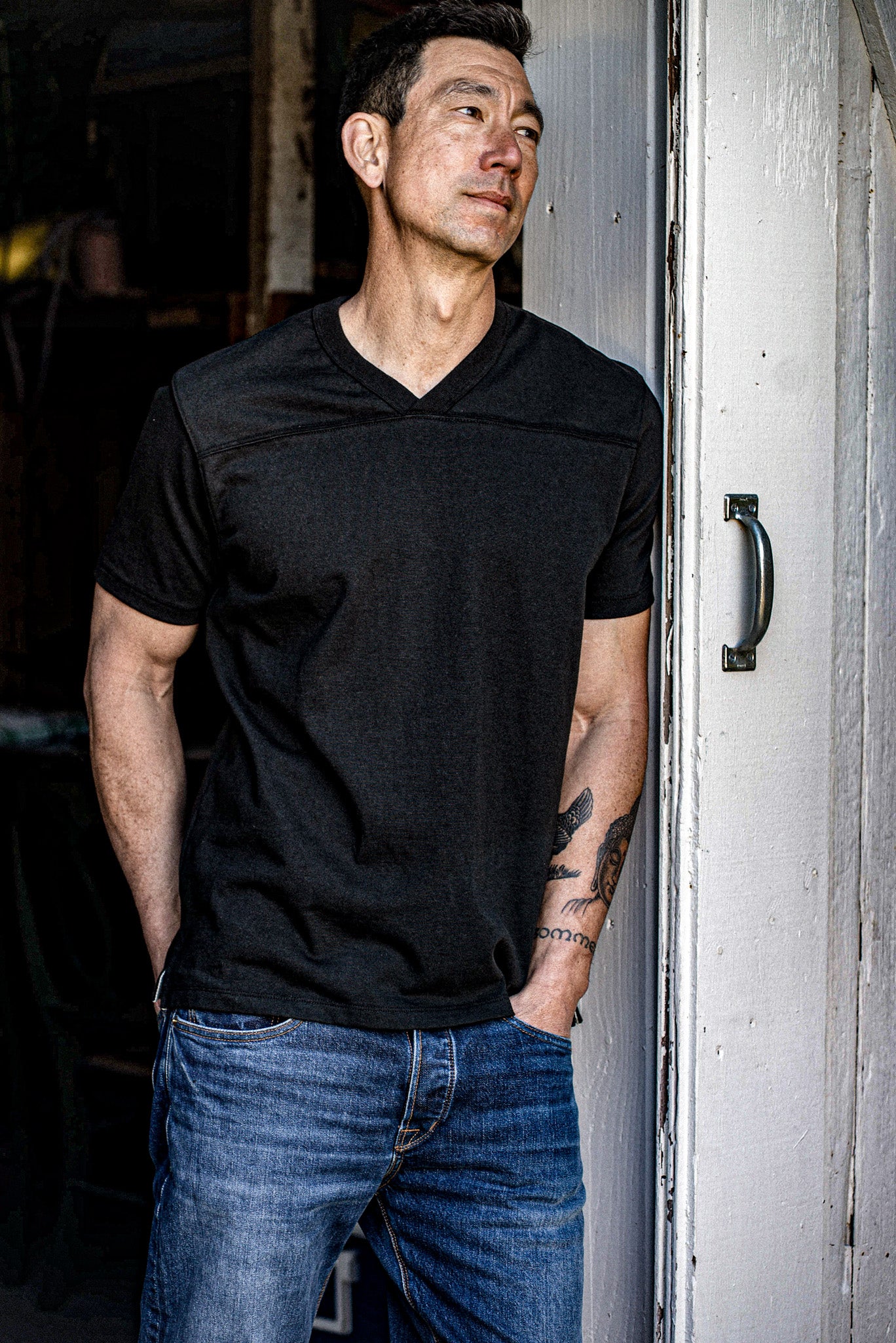 Men | Stinson V Jersey | 12oz 100% Cotton - Basalt
