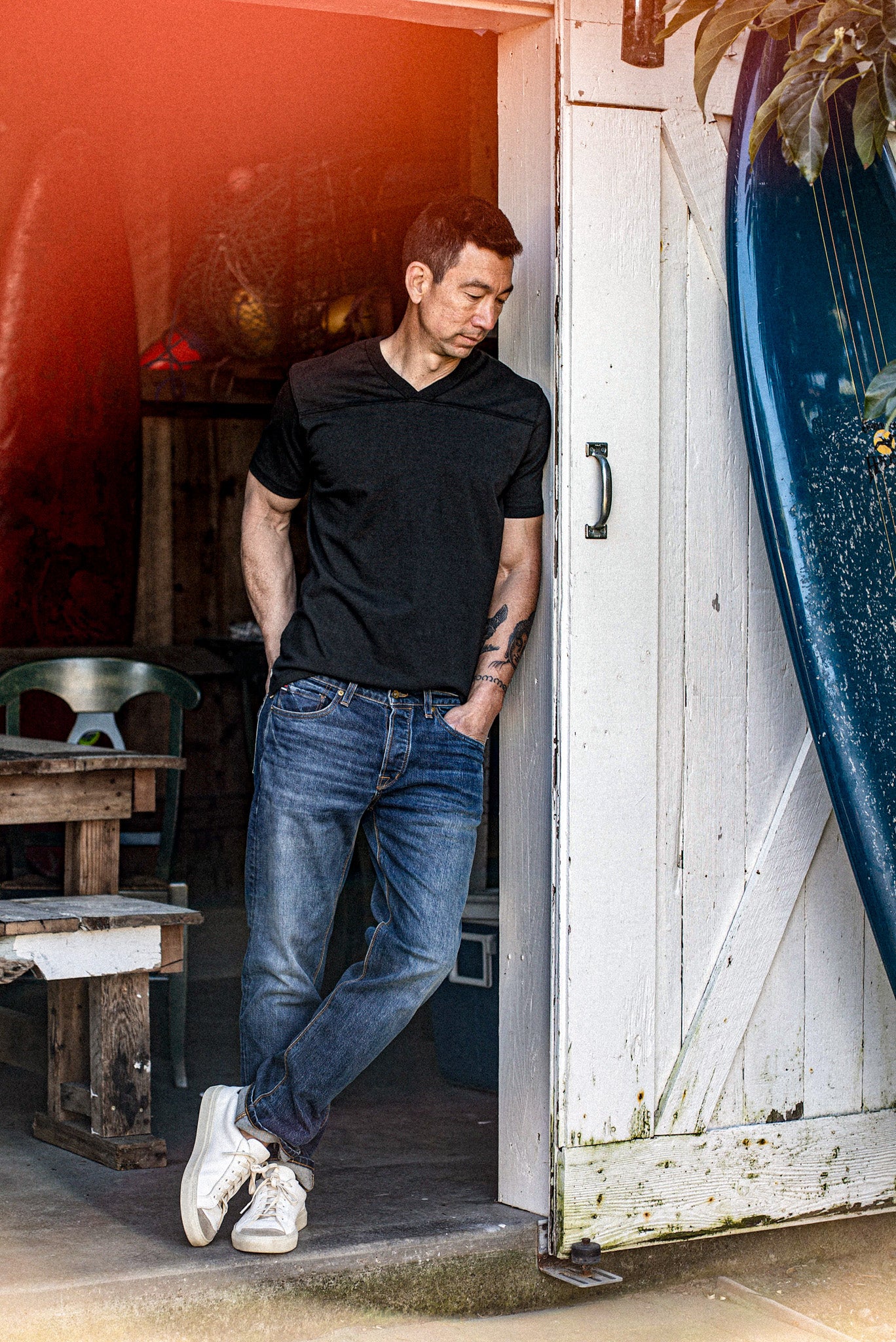 Men | Stinson V Jersey | 12oz 100% Cotton - Basalt