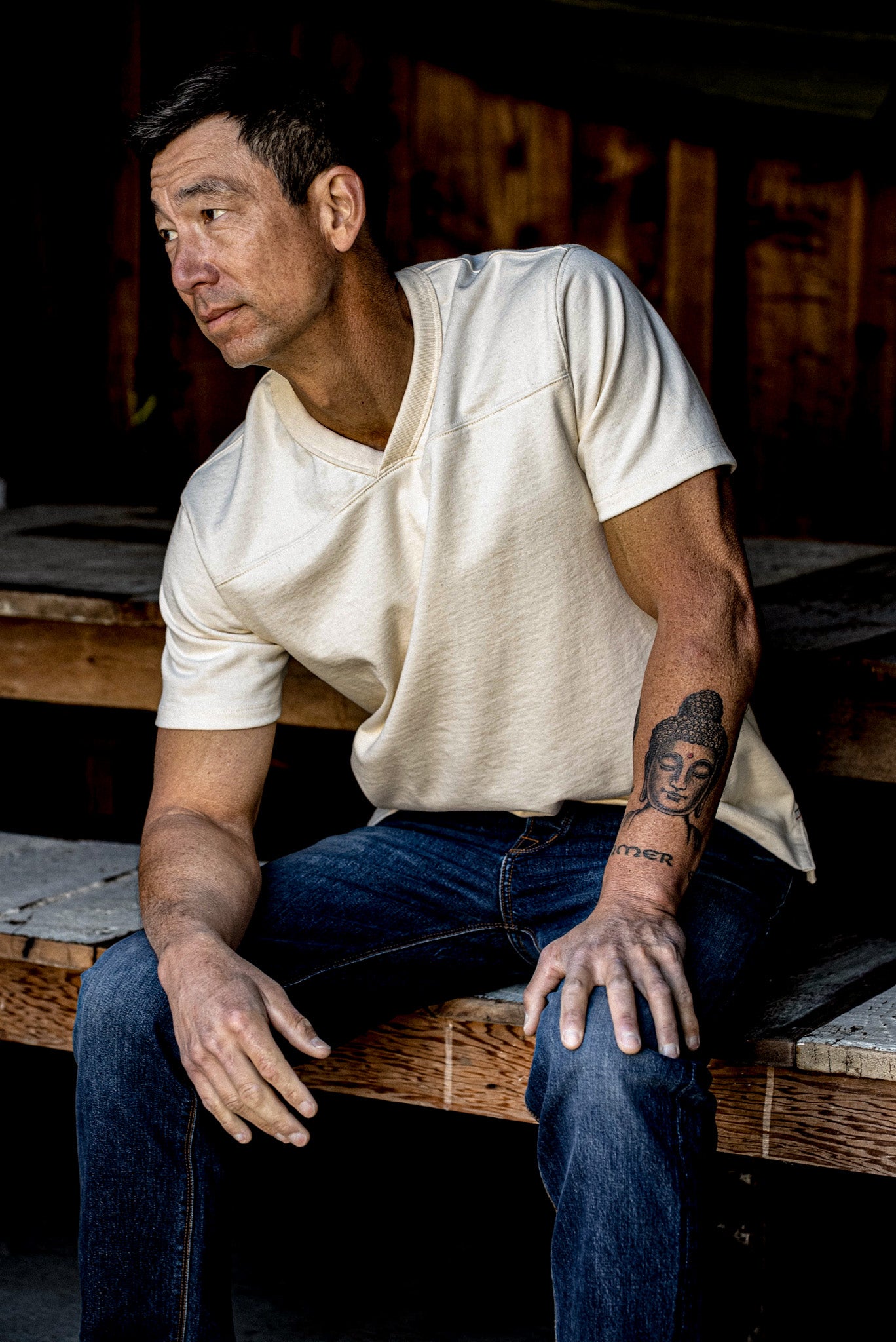 Men | Stinson V Jersey | 12oz 100% Cotton - Natural