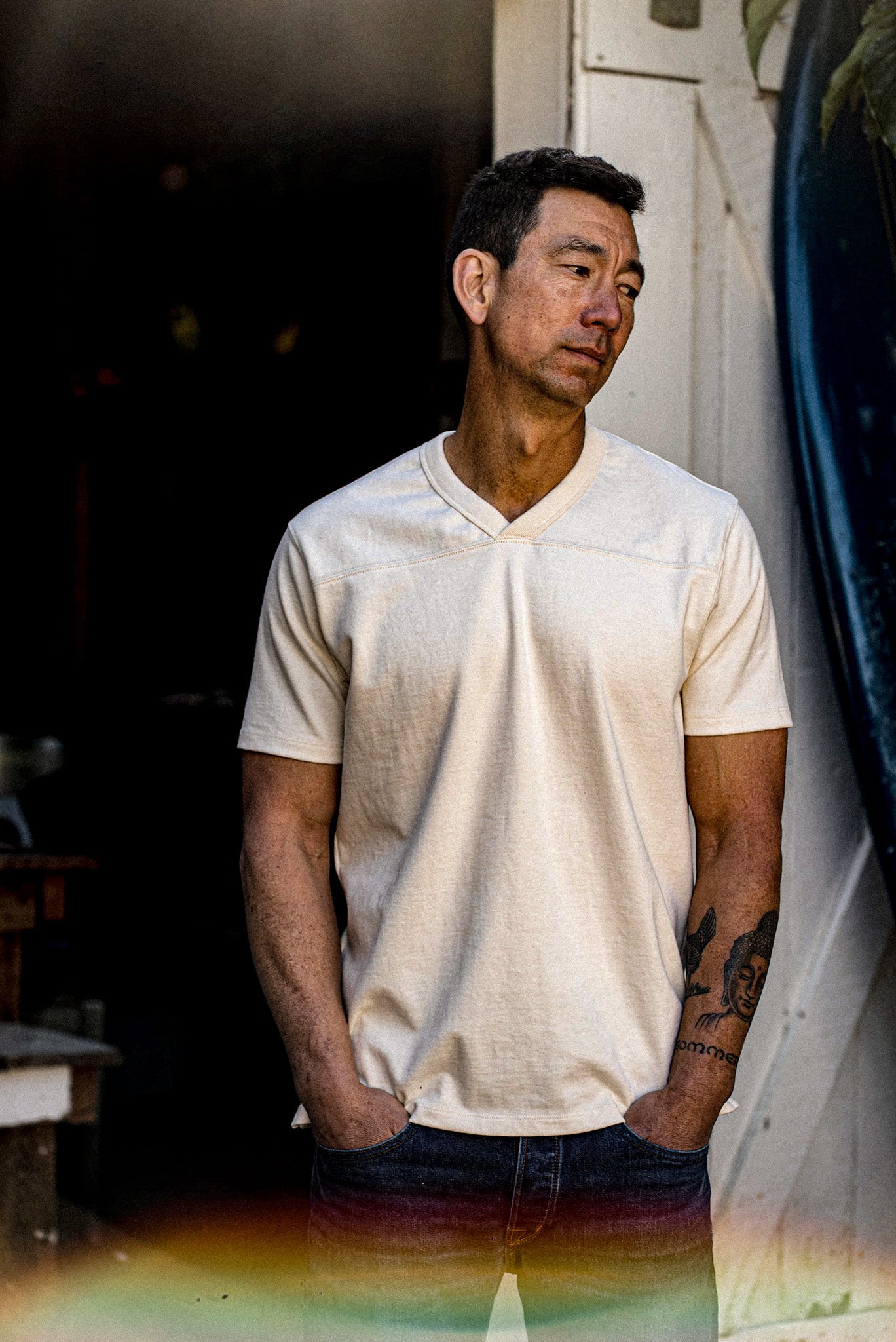 Men | Stinson V Jersey | 12oz 100% Cotton - Natural