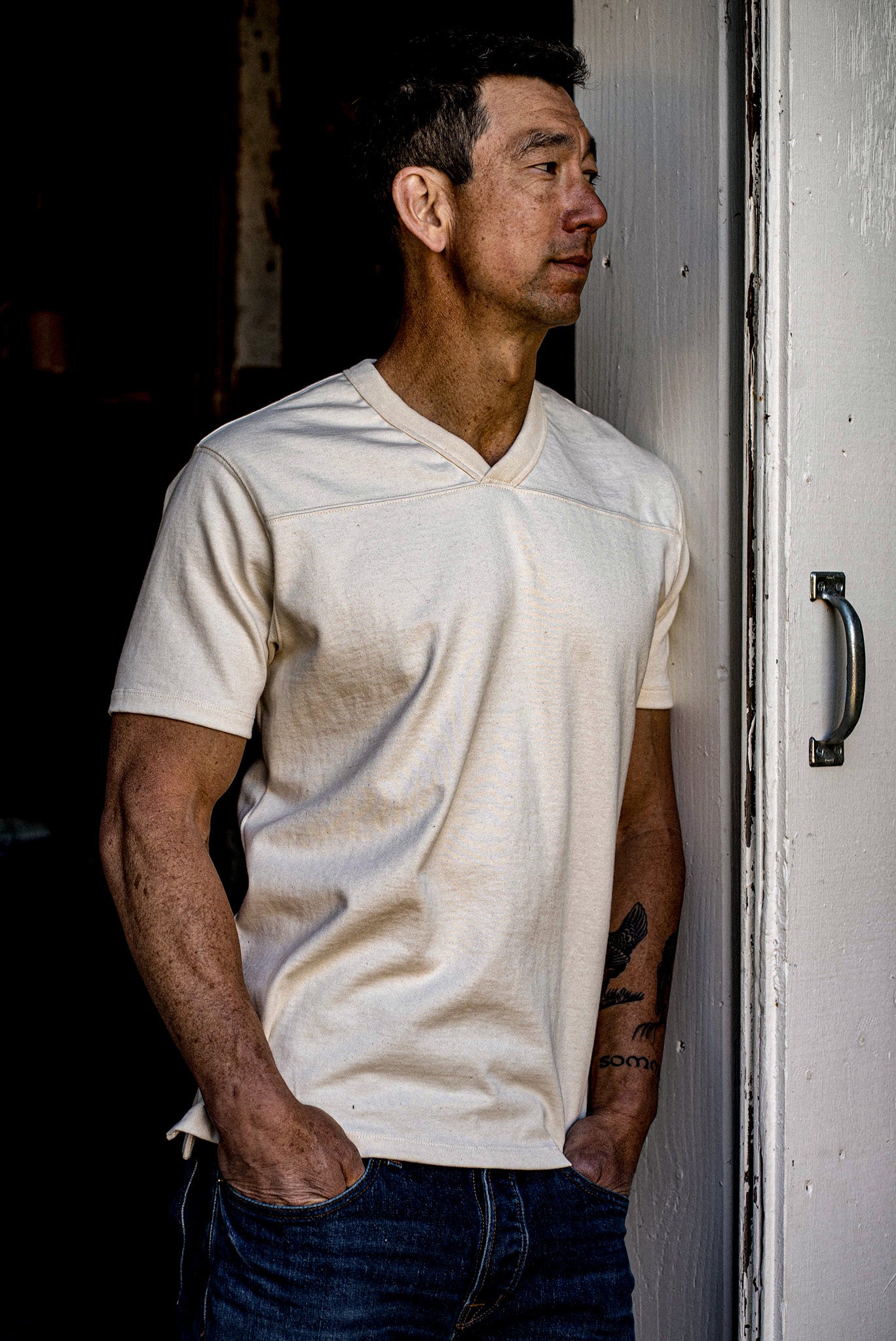 Men | Stinson V Jersey | 12oz 100% Cotton - Natural