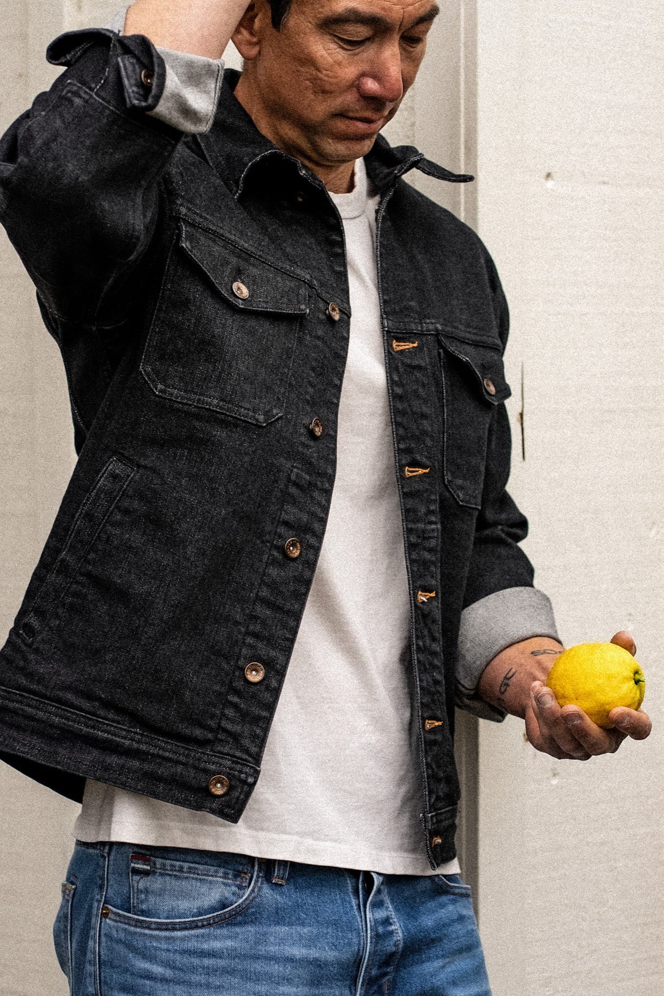 Artcher Jacket Black Stone | 14oz Broken Twill Denim XL / Black Stone Artcher Jacket Black Stone | 14oz Broken Twill Denim XL / Black Stone