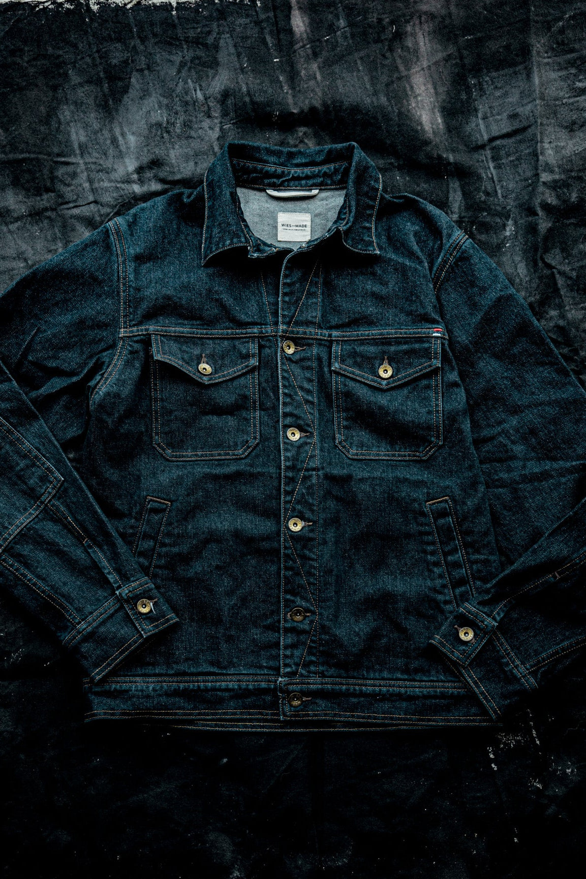 Artcher Jacket Ocean | 14oz Broken Twill Denim – WiesMade