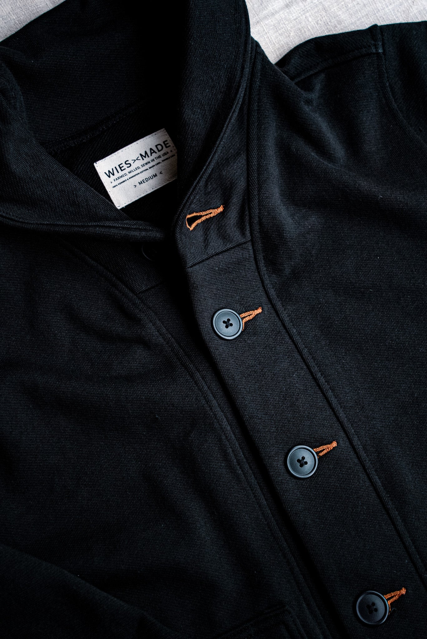 Men's Bodega Shawl Cardigan | 14oz 100% Cotton French Terry- Basalt