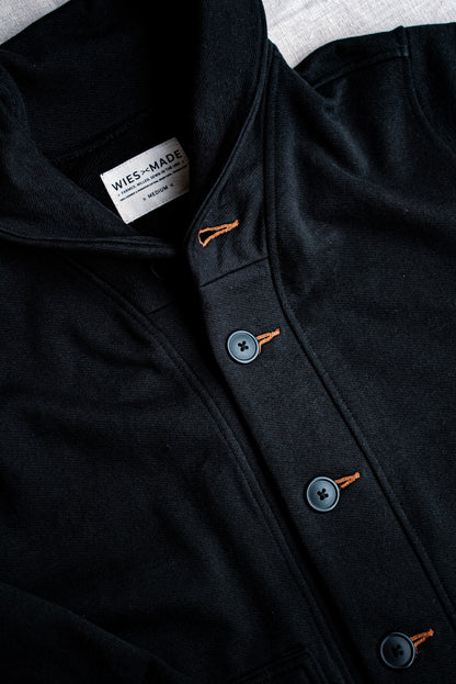 Men's Bodega Shawl Cardigan | 14oz 100% Cotton French Terry- Basalt