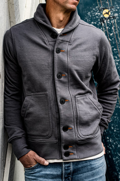 Bodega Cardigan French Terry Shawl Collar Cardigan