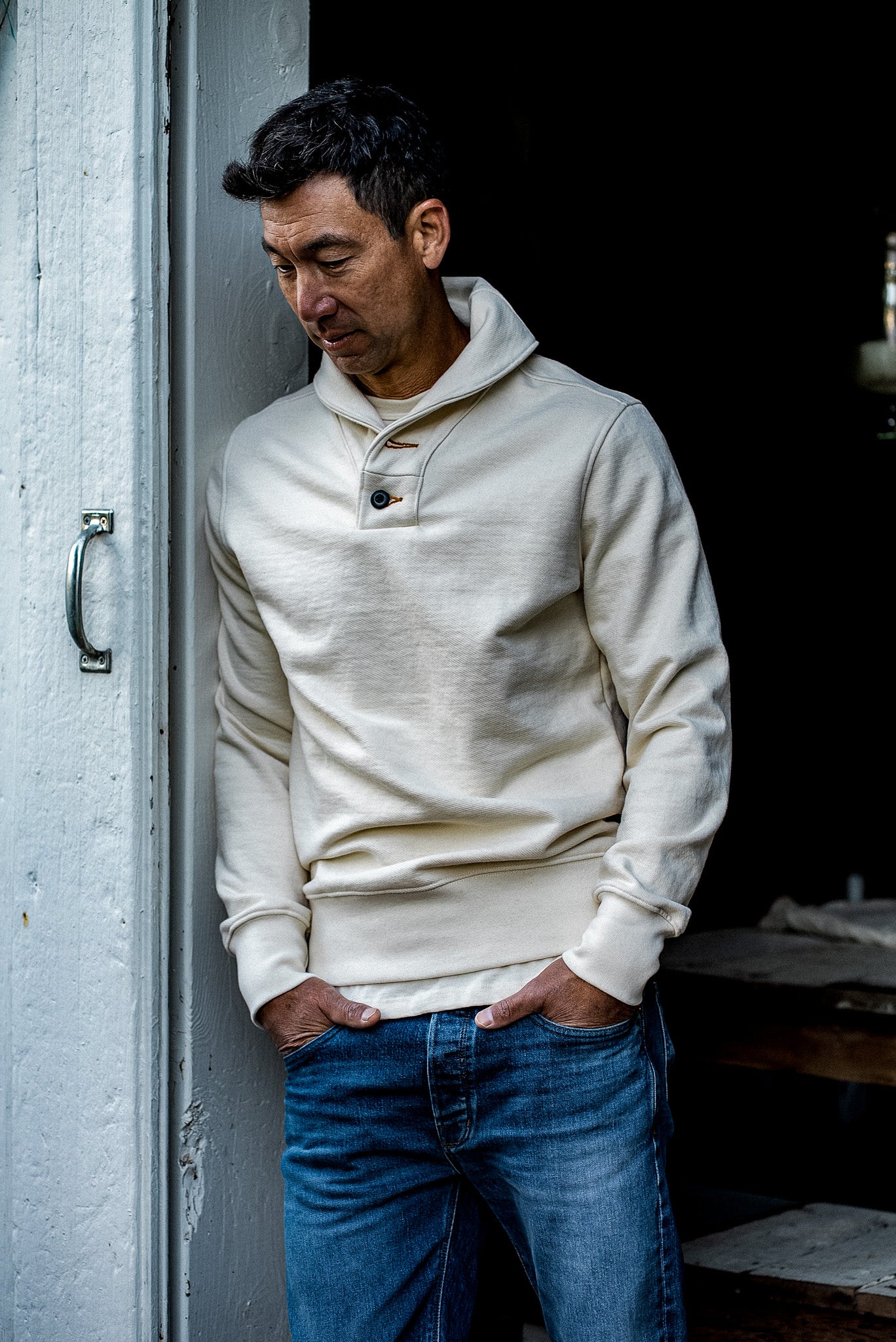 Men's Bodega Shawl Pullover French Terry - Basalt | WiesMade