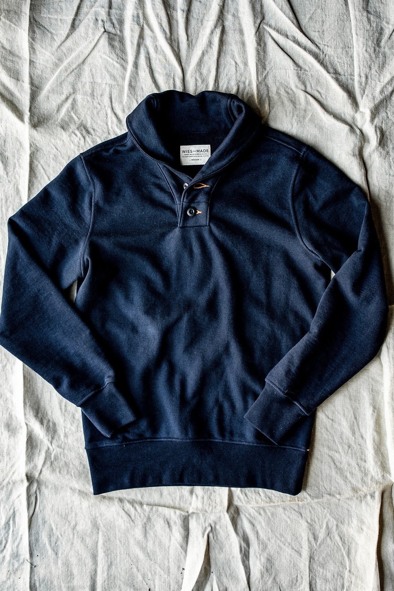 Bodega Shawl Pullover | 14oz French Terry - Navy
