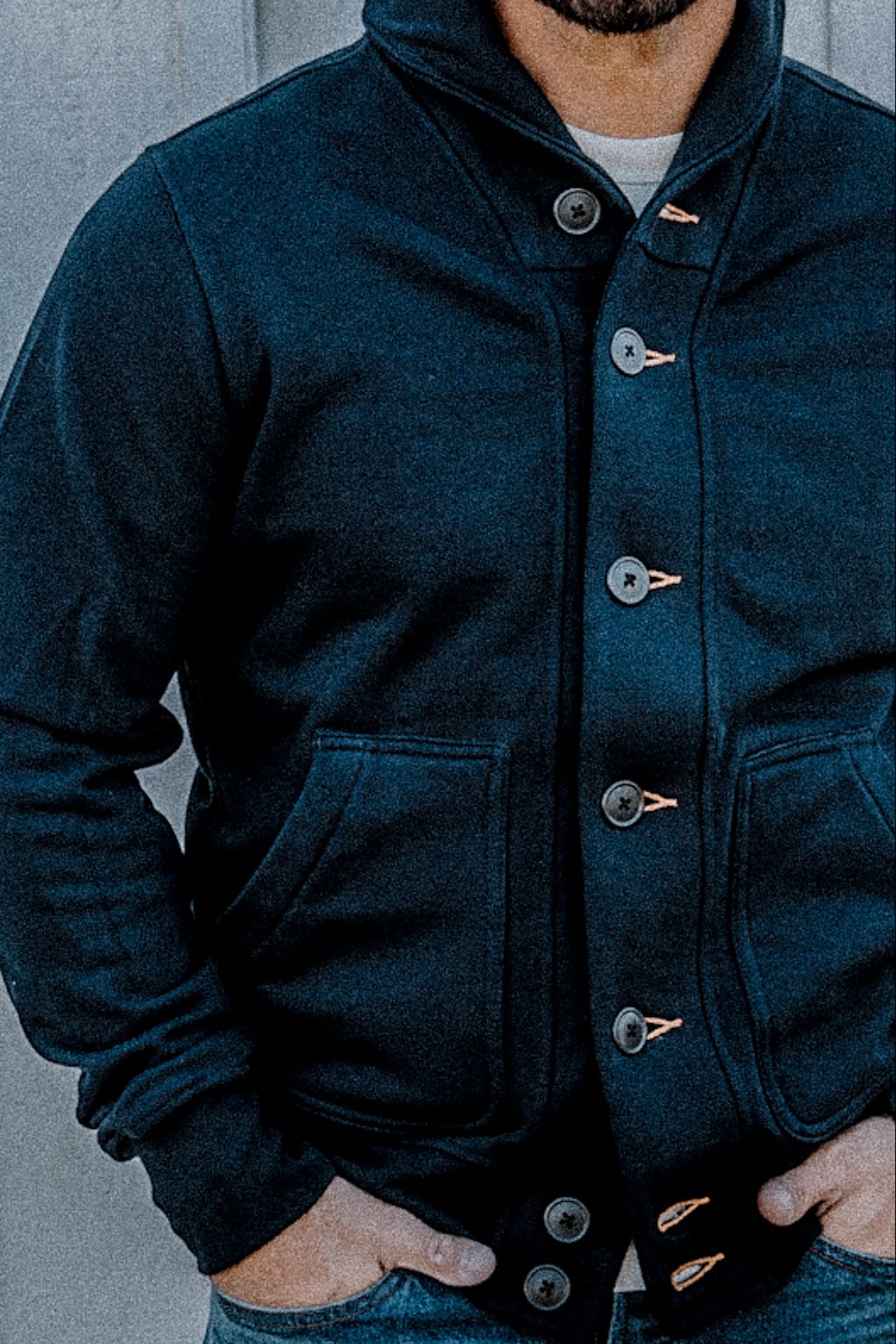 Men's Bodega Shawl Cardigan French Terry - Navy – WiesMade