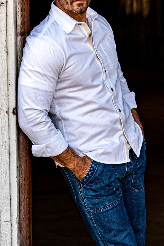 Men | Luma Shirting  | 7oz Twill 100% cotton - White