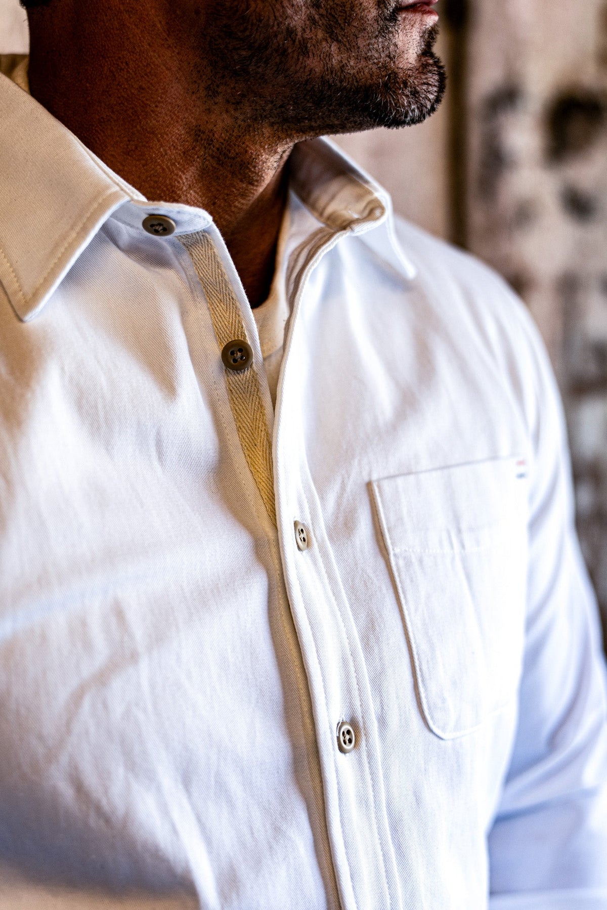 Men | Luma Shirting  | 7oz Twill 100% cotton - White