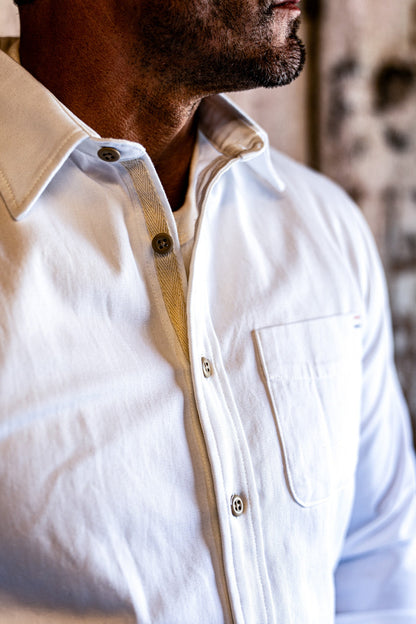 Men | Luma Shirting  | 7oz Twill 100% cotton - White