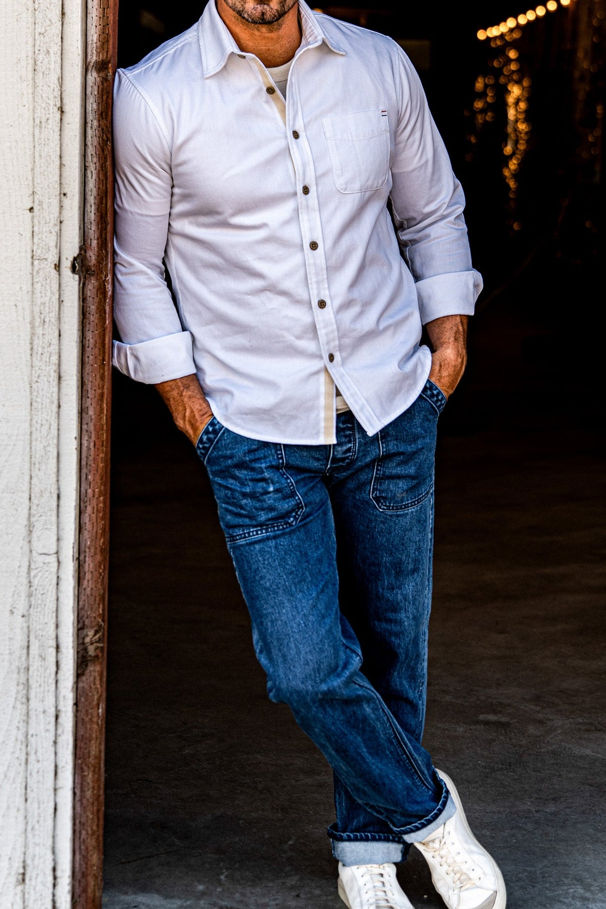 Men | Luma Shirting  | 7oz Twill 100% cotton - White