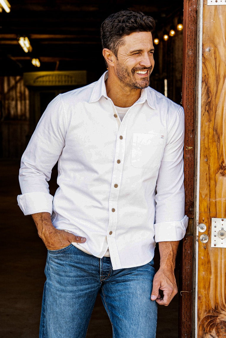 Men | Luma Shirting  | 7oz Twill 100% cotton - White