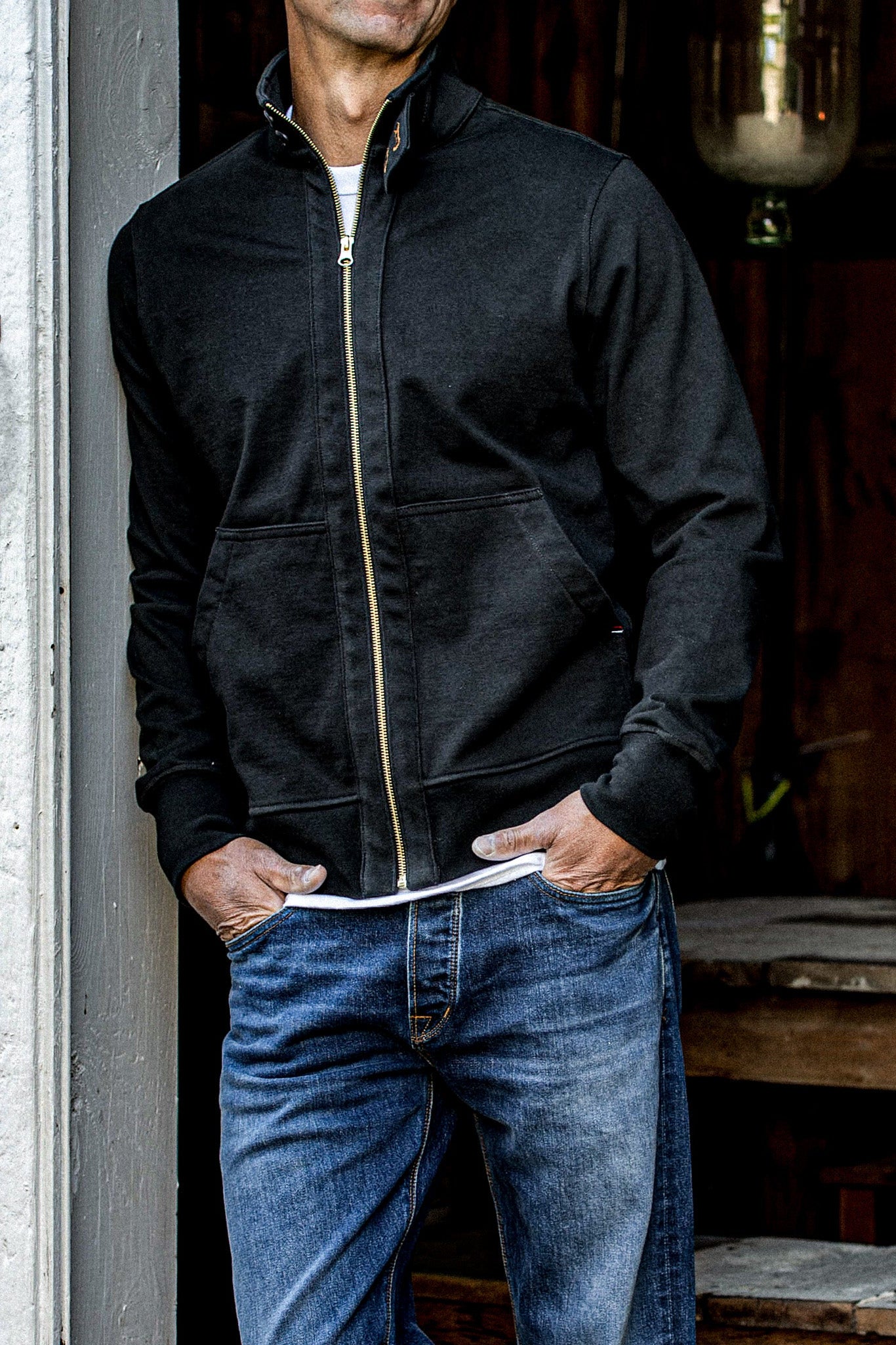 Men | Stinson Moto | 12oz 100% Cotton - Basalt