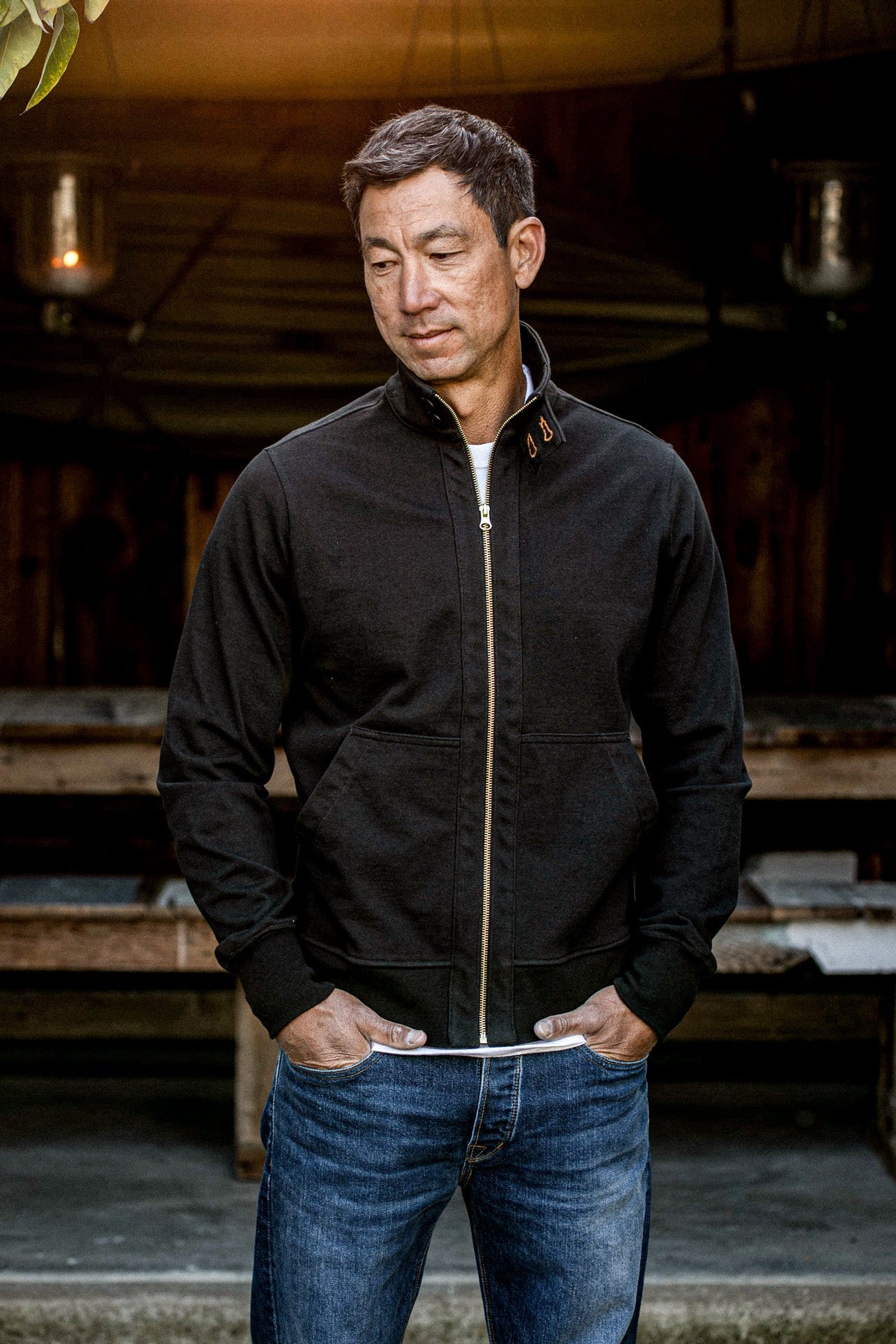 Men | Stinson Moto | 12oz 100% Cotton - Basalt