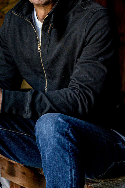 Men | Stinson Moto | 12oz 100% Cotton - Basalt