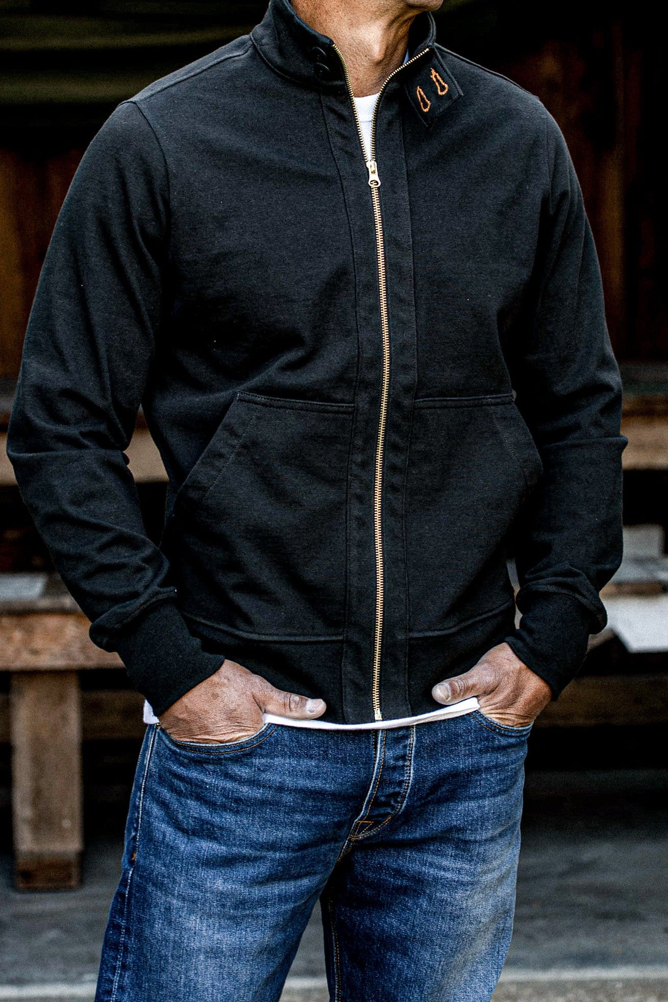 Men | Stinson Moto | 12oz 100% Cotton - Basalt