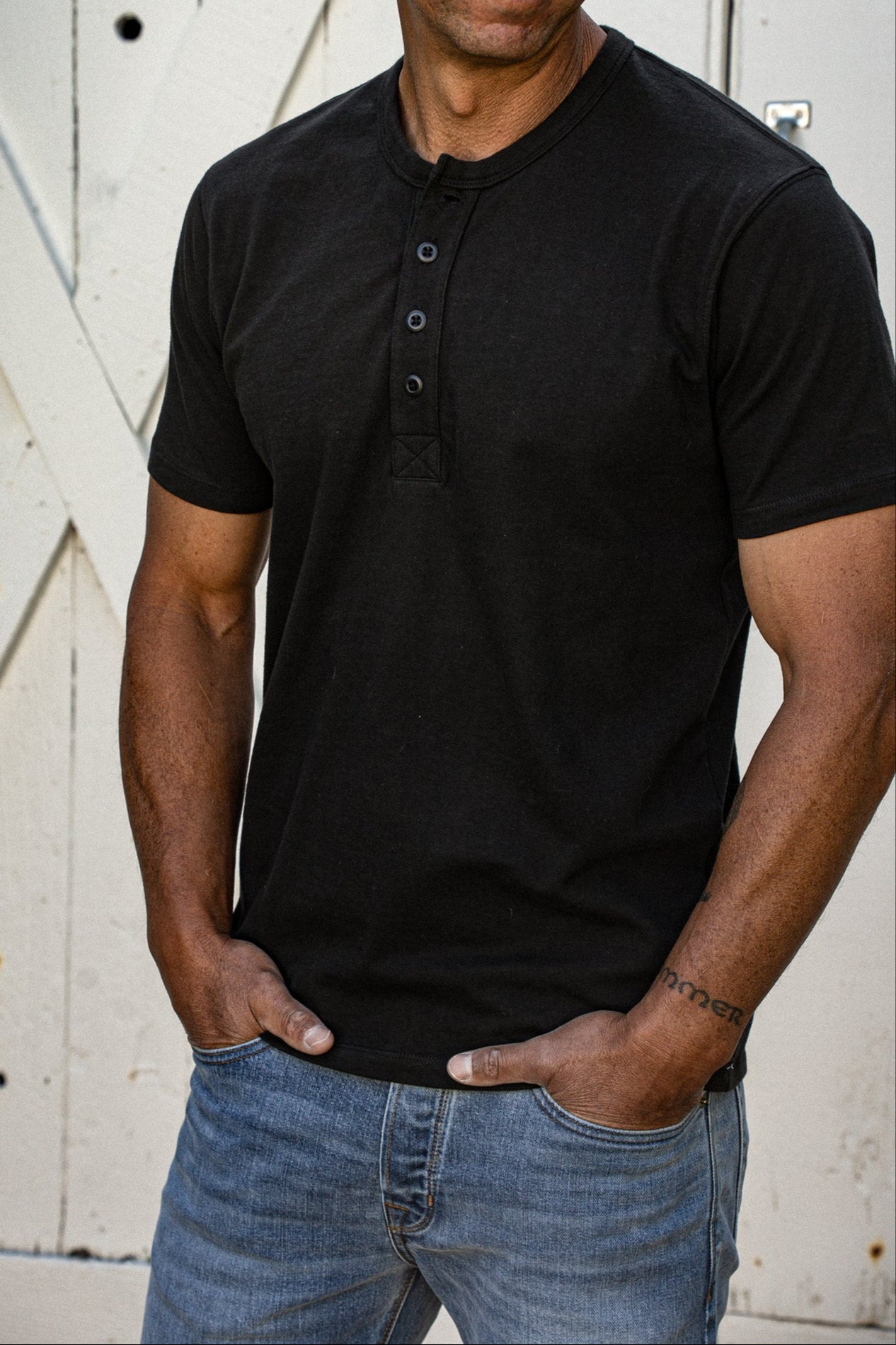 Reyes Henley | Heavyweight 8oz 100% Cotton