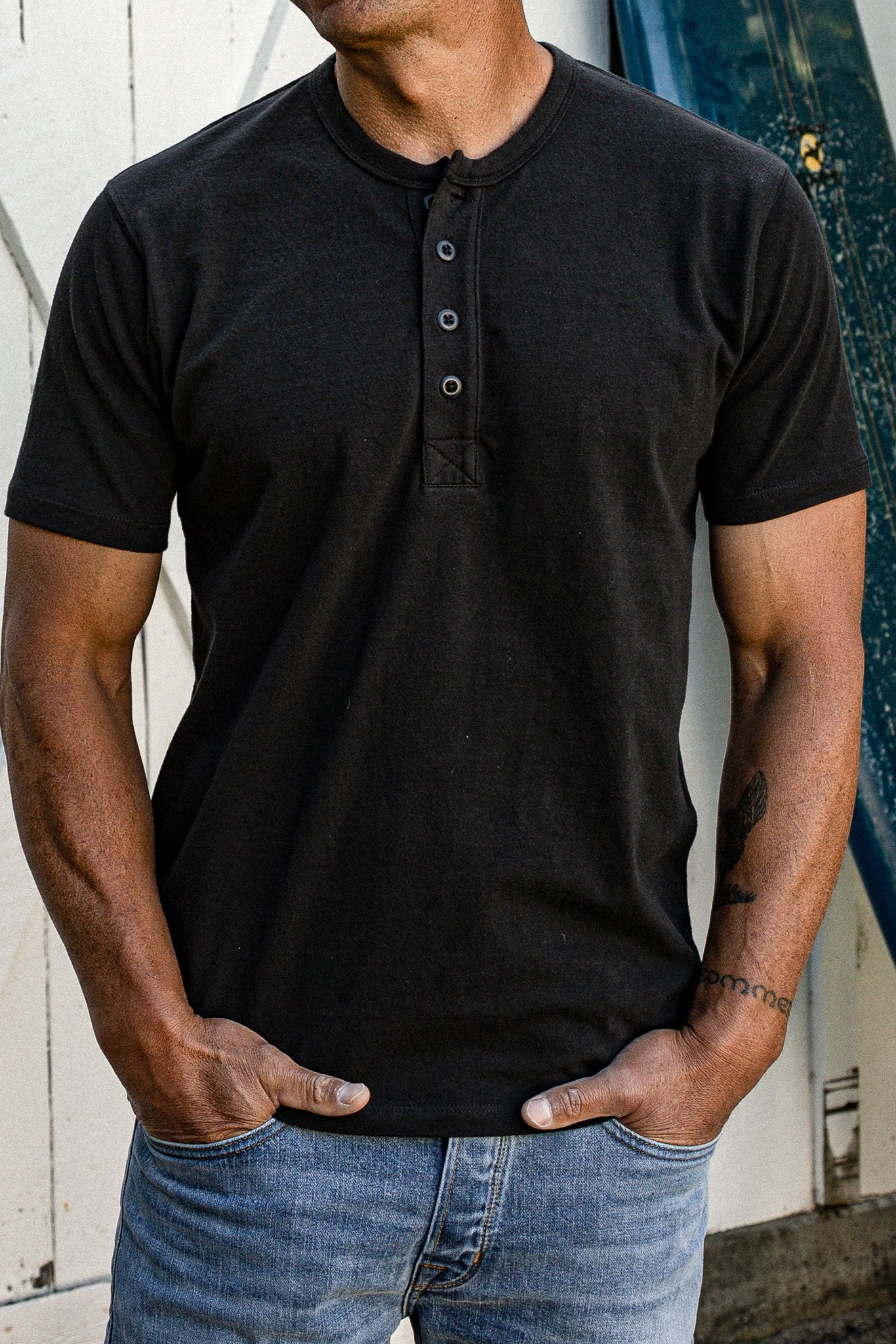 Reyes Henley | Heavyweight 8oz 100% Cotton
