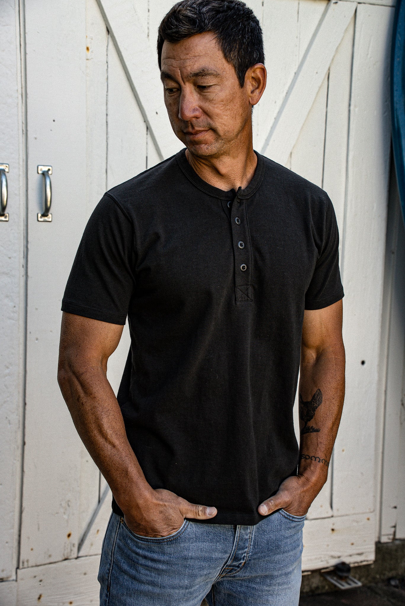Reyes Henley | Heavyweight 8oz 100% Cotton