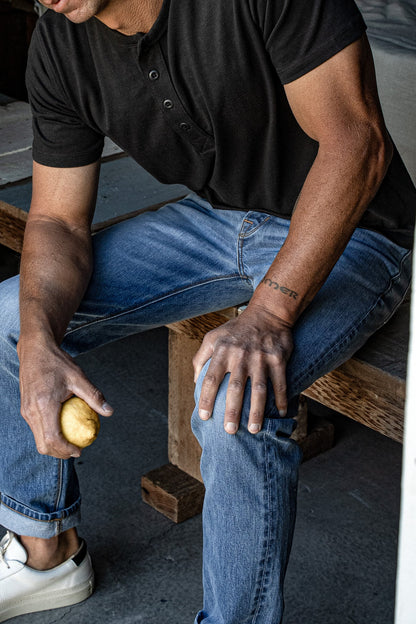 Reyes Henley | Heavyweight 8oz 100% Cotton