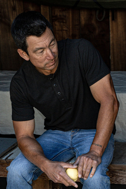 Reyes Henley | Heavyweight 8oz 100% Cotton