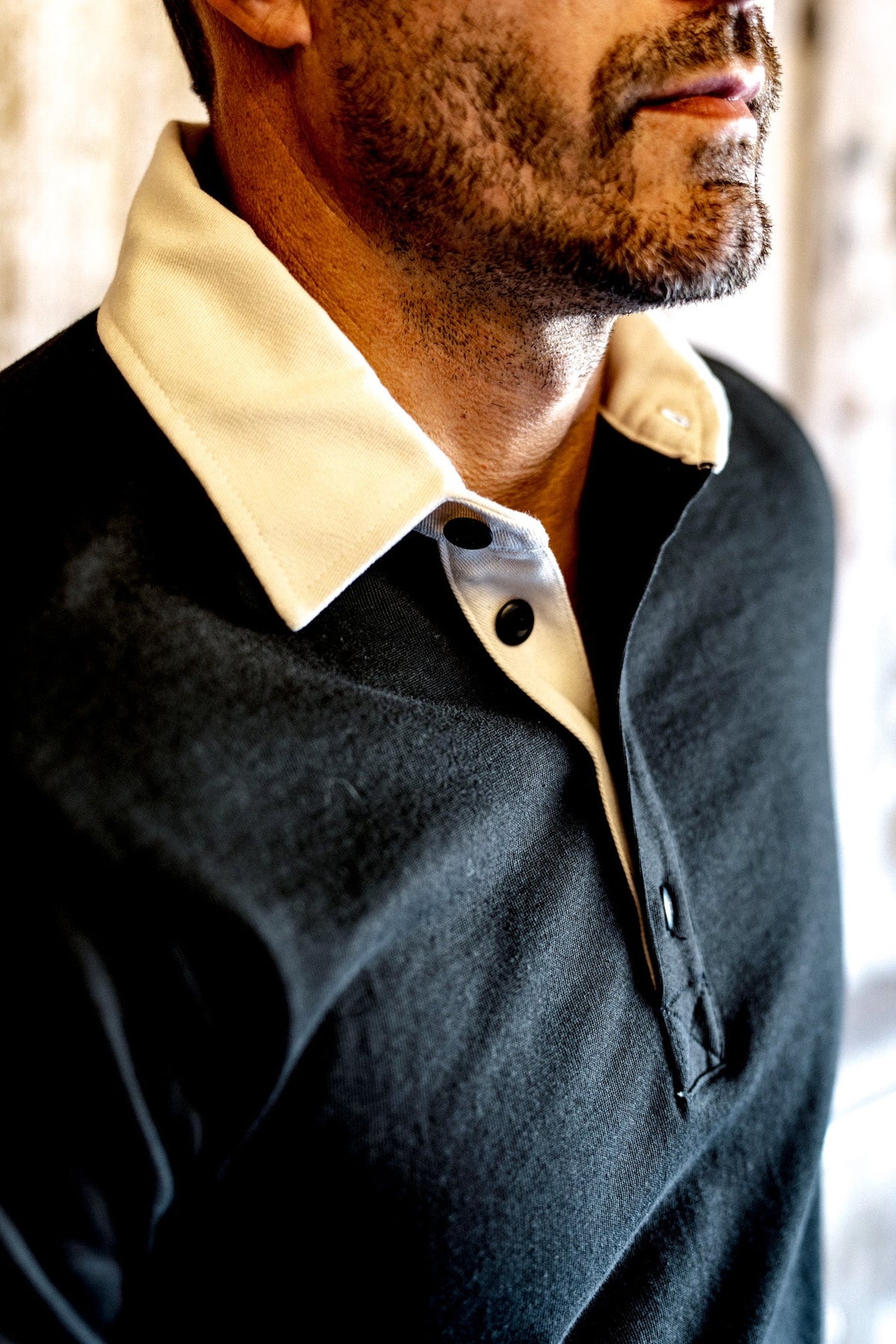 Men | Stinson Rugby | 12oz Rugby Jersey 100% cotton - Basalt