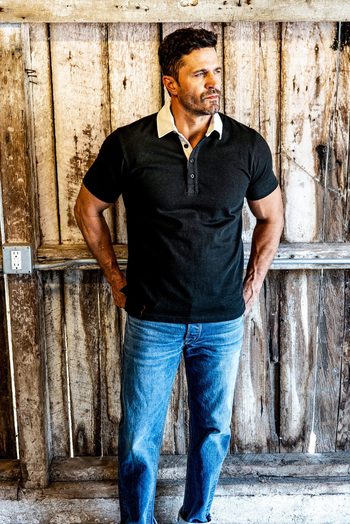 Men | Stinson Rugby | 12oz Rugby Jersey 100% cotton - Basalt
