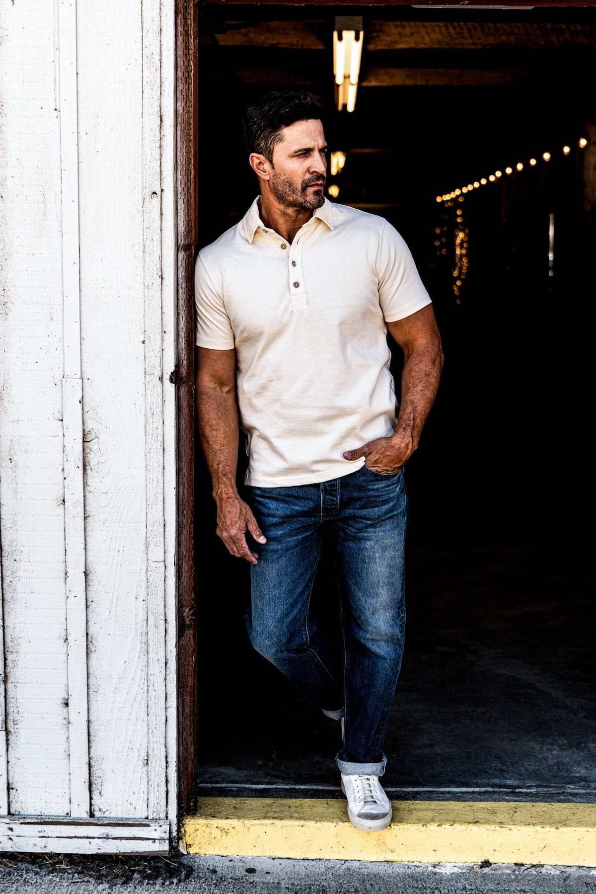 Men | Stinson Rugby | 12oz Rugby Jersey 100% cotton - Natural