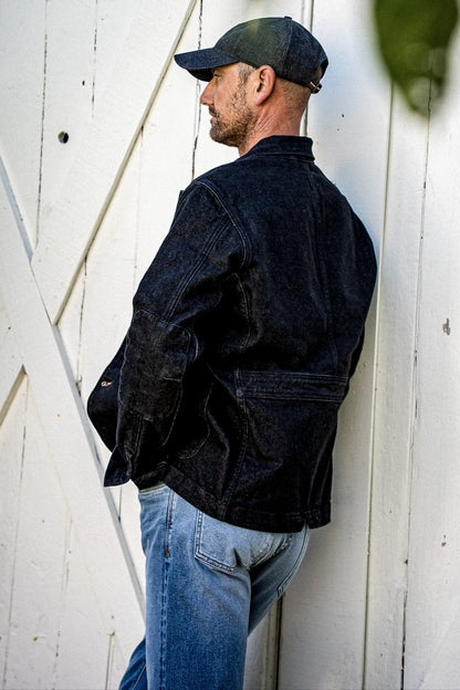 Men's Scout Blazer | Denim Chore Jacket - Black Stone