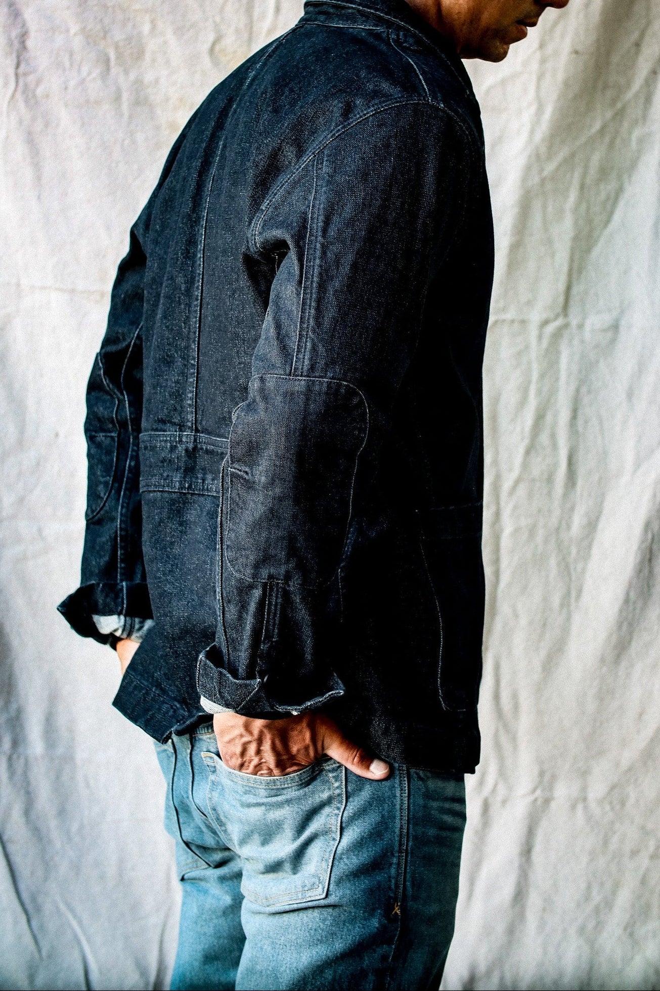 Men | Scout Blazer | Denim Chore Blazer - Ocean – WiesMade